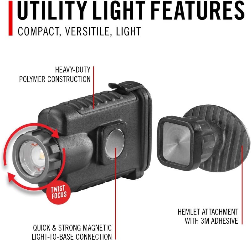 Coast COAST HX500 480 Lumen Alkaline Dual Power LED Utility Light with Twist Focus KASK Mount Magnetic - Image 4