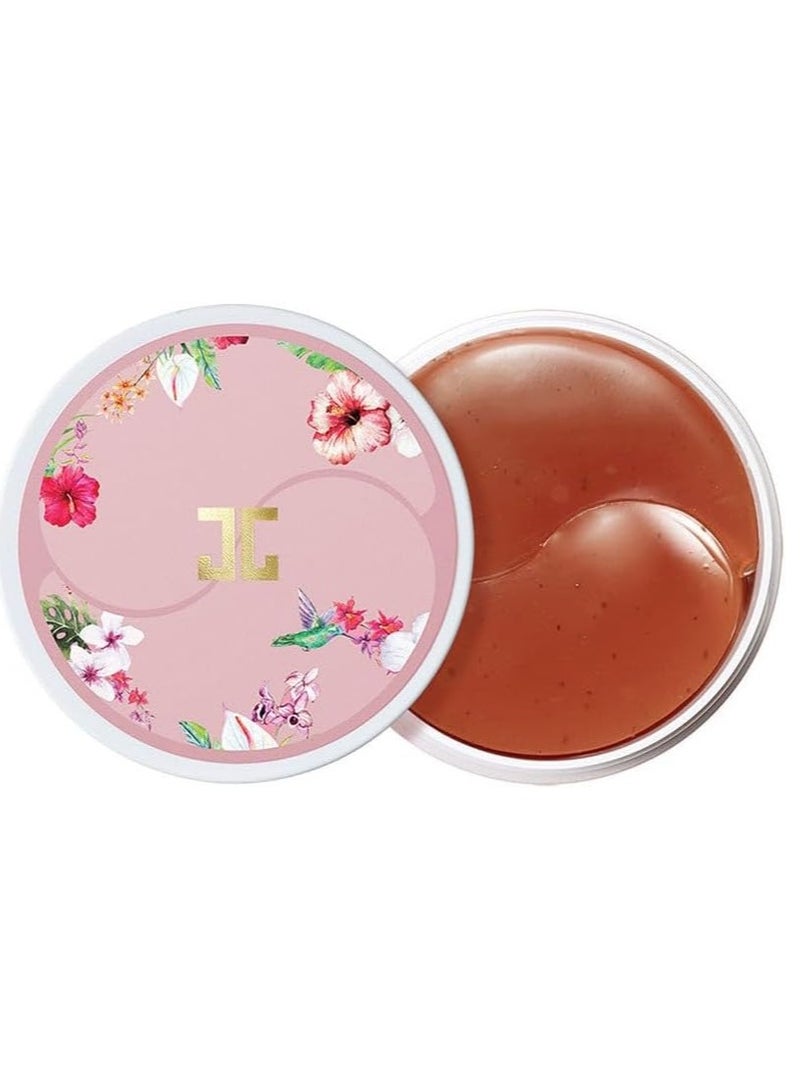 GJ 60-Piece Roselle Tea Eye Gel Patch Set Brown - Image 1