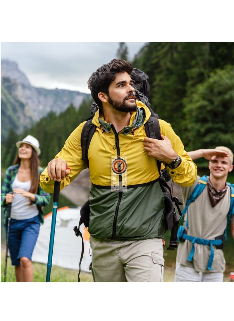 Ranger Compass, Portable Boy Scout Compass, Hiking Navigation Compass, Suitable for Expedition Map Reading, Navigation, Orienteering and Survival