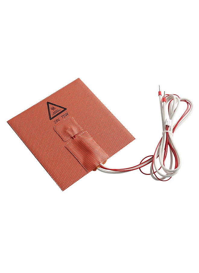 Generic - 3D Printer Accessory Silicone Heater Pad 24V 60W Heating Mat 100x100mm Heated Bed with Thermistor Compatible with Voro   V0 3D Printer - Image 1