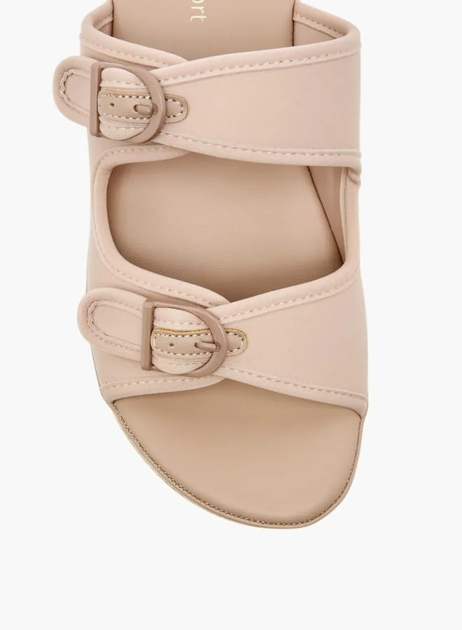 Le Confort Women Buckle Strap Slip-On Platform Sandals