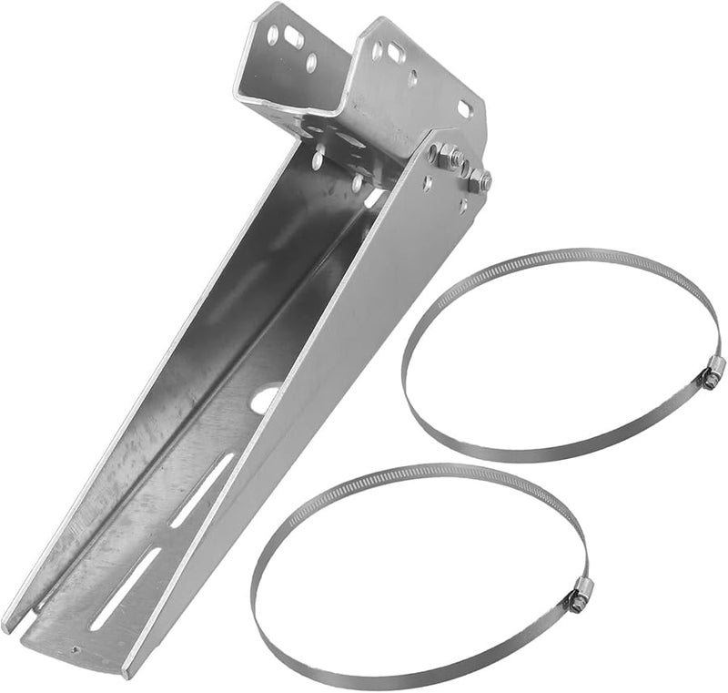 Adjustable Aluminum Alloy Solar Panel Mount Pole 30 Degree Tilt Angle Stainless Steel - Image 1