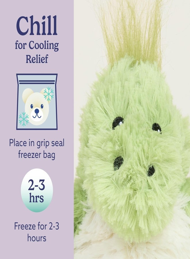 warmies Junior Microwavable & Weighted Stuffed Animals, Green Dinosaur - Heated Stuffed Animal Plushie for Warmth & Comfort - Cute Soft Plush Toy for Adults & Children (Boys, Girls, Babies & Toddlers - Image 5