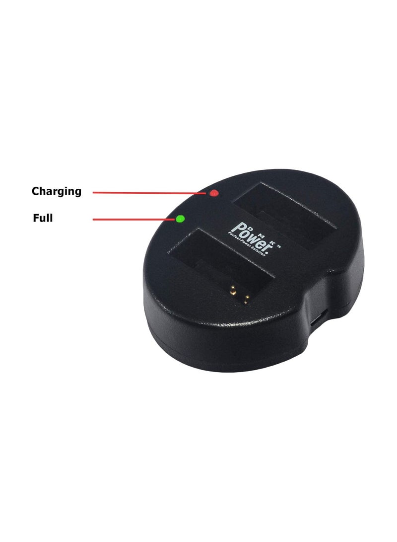 DMK Power LP-E12 for Canon LP-E12 Compatible with Canon EOS M M2 M10 M50 M100 EOS 100D EOS Rebel SL1 EOS K' X7 PowerShot SX70 HS (Dual USB Charger) - Image 5