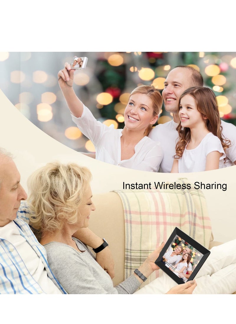 SYOSI - 10.1 Inch Smart WiFi Digital Photo Frame 1280x800 IPS LCD Touch Screen, Auto-Rotate Portrait and Landscape, Built in 16GB Memory, Share Moments Instantly via Frameo App from Anywhere - Image 1