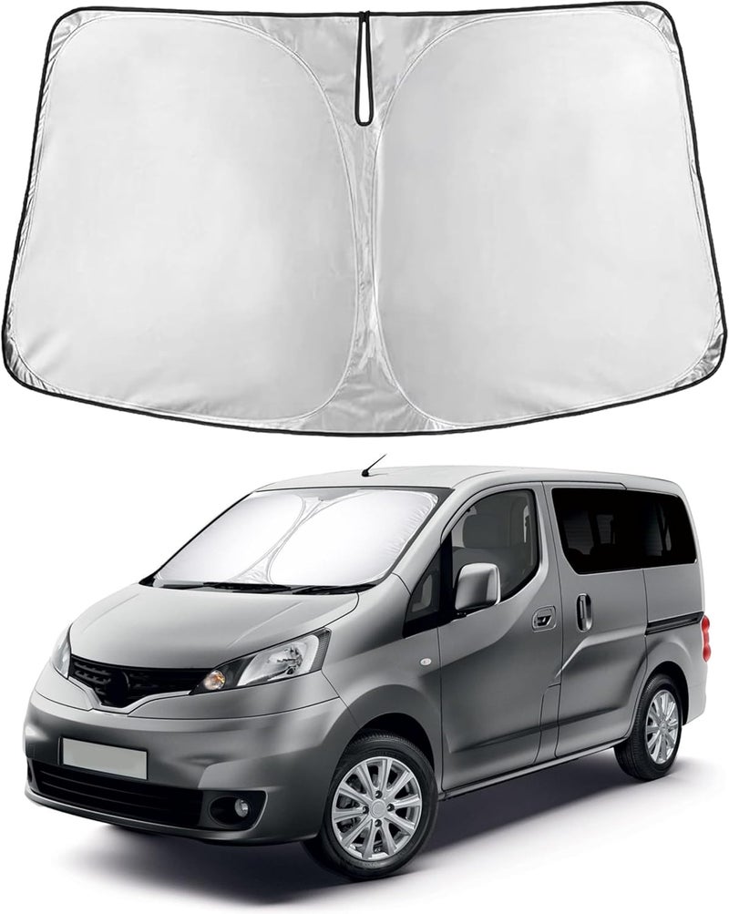 Windshield Sunshade for Nissan NV200 (2014–2021) - Custom Fit Front Window Sun Shade - Image 1