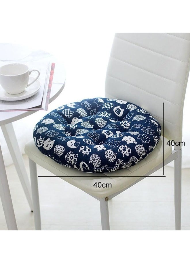 Optico Chair Pads Seat Cushion with Ties, Round Chair Seat Pads Sofa Pillows Cashmere Meditation Pillow Thicken Tatami Floor Cushion Sofa Chair Pads Car Seat Cushion for Office Yoga  - Image 2