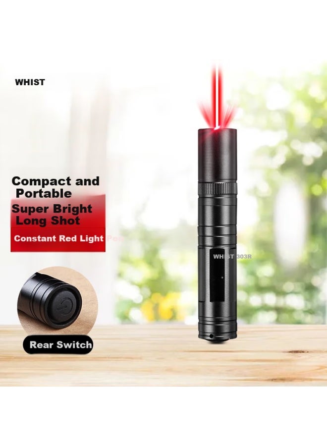 Whist 303r Red Light Laser Pointer High Brightness Constant Light Laser Lamp Long-range High-brightness Infrared Laser Co Light Beam Indicator Pen Teaching Experiment Teaching Whip Mini Laser Flas - Image 1