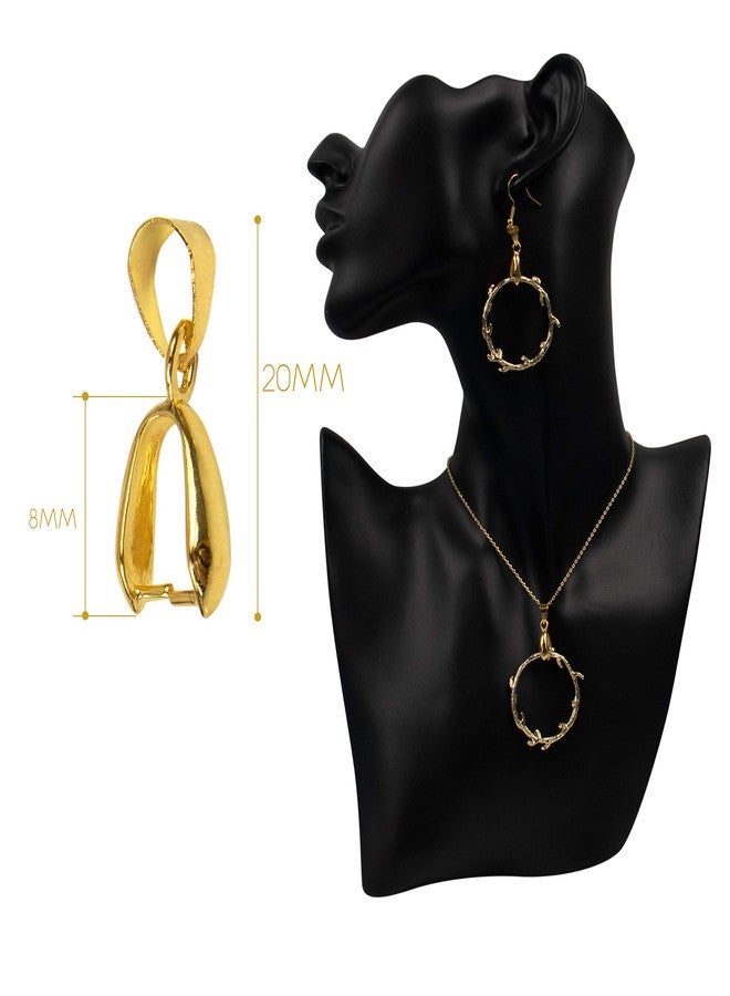 AUEAR, 120 Pack Jewelry Making Supplies Beads Metal Clip Buckle Bead Pendant Connector Pinch Bail Clasp Dangle Findings for Buckles Charm Connection - Image 2