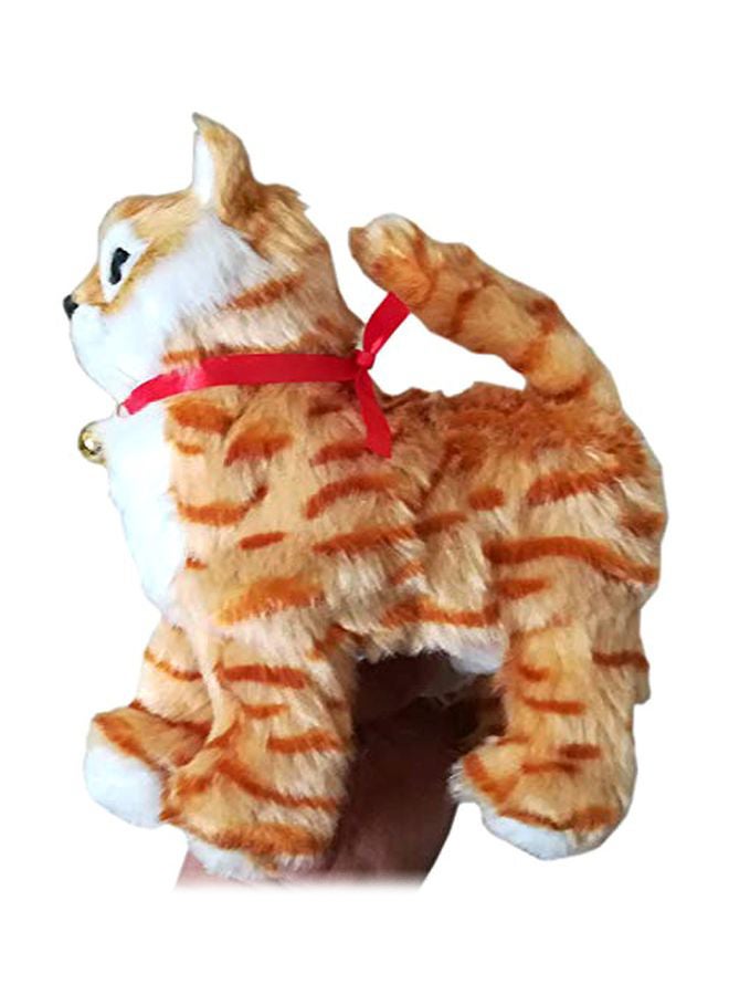 Portable Soft Realistic Authentic Detail Walk Along Electronic Pet Cat With Remote Contro 20x20cm - Image 2