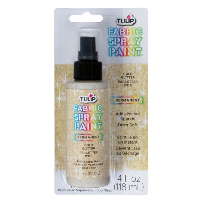 Tulip Glitter Spray Paint- Glistening Gold 4 Fl Oz (Pack of 1) - Image 1