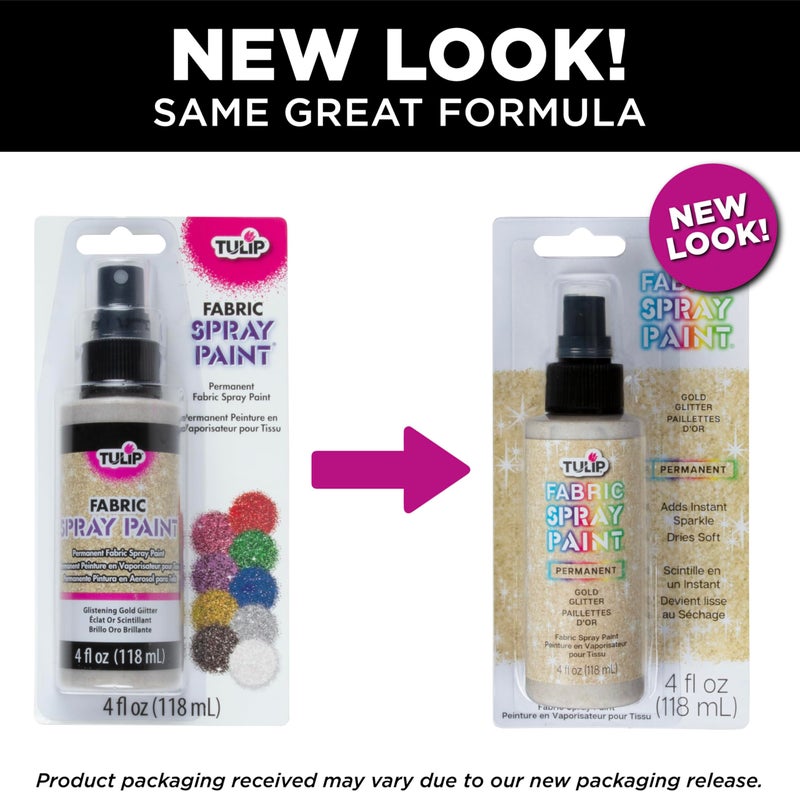 Tulip Glitter Spray Paint- Glistening Gold 4 Fl Oz (Pack of 1) - Image 5