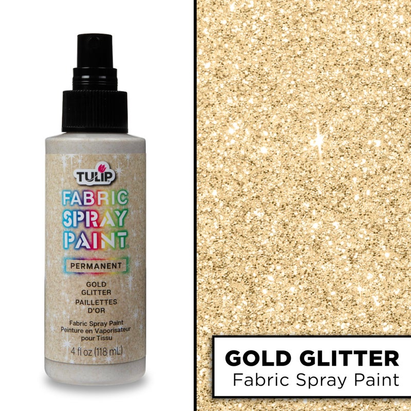 Tulip Glitter Spray Paint- Glistening Gold 4 Fl Oz (Pack of 1) - Image 3