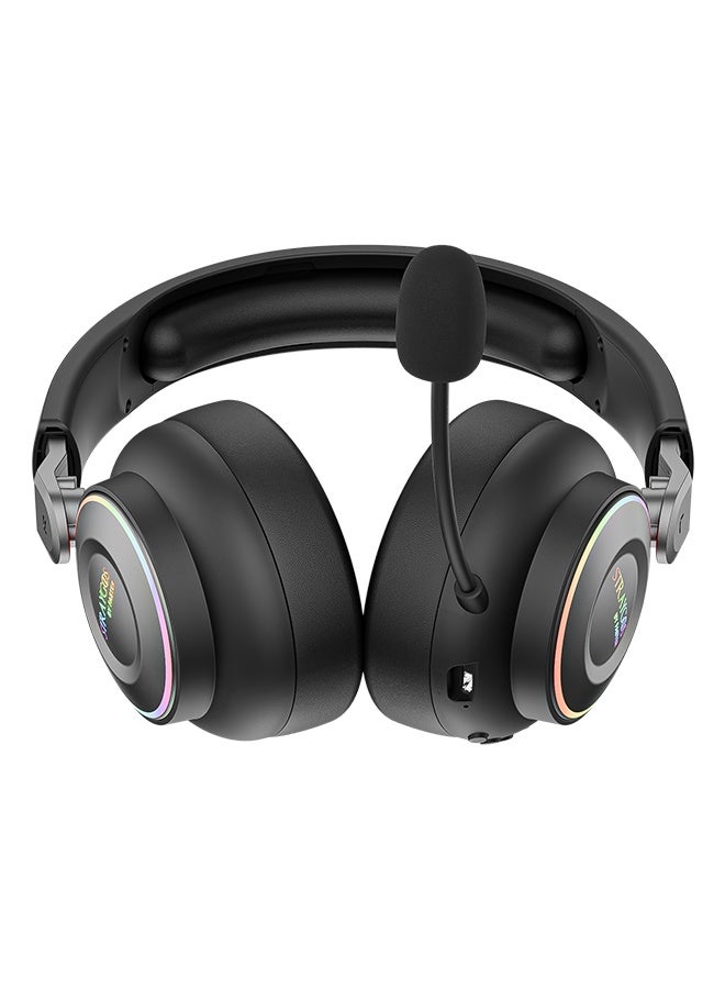 Faster BG600 STRAYGOS Wireless Gaming Headset – Tri-Mode 2.4GHz + Bluetooth + Wired, Ultra Low Latency, 50mm Drivers, ENC Noise-Canceling Mic, RGB Light FX, 10H Playtime, Over-Ear Gaming Headphones for PS5/PS4/PC/Mac/Xbox/Switch, Black - Image 1