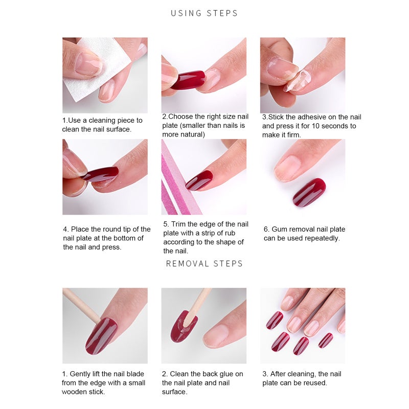 28PCS Fake Nails Tips Set Different Sizes Natural French Short False Nails Tips Full Cover Acrylic Artificial Nails for Nail Salons & DIY Nail Art Tool - Image 4