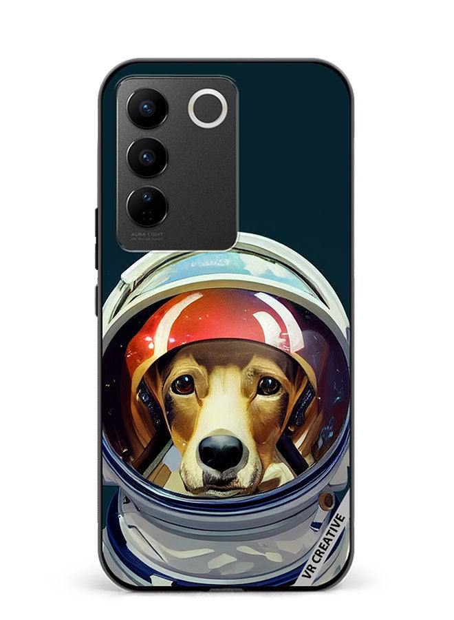 VR CREATIVE Protective Case Cover For Vivo V27e An Astronaut Dog In A Spacesuit Is Ready For Space Flight Design Multicolour - Image 1