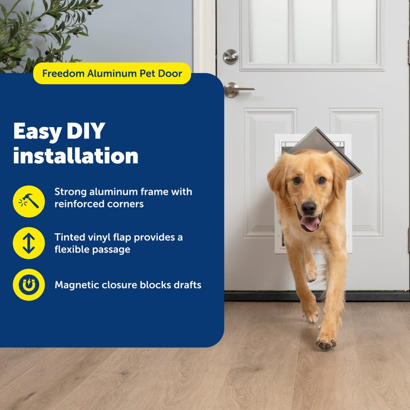 PetSafe Freedom Aluminum Dog and Cat Door - Durable Frame - Small, Medium, Large, X-Large - Image 2