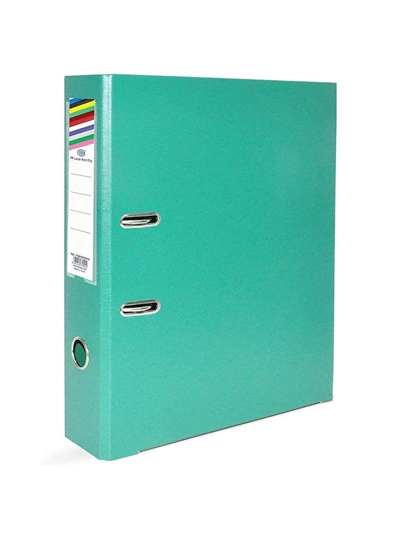 FIS FIS Pack of 24 Pieces Fixed Mechanism Box File Green  - Image 2