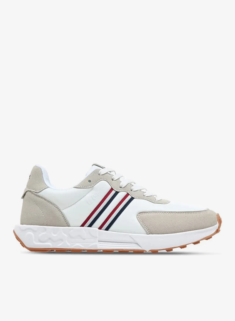 Lee Cooper Men's Panelled Sneakers with Lace-Up Closure