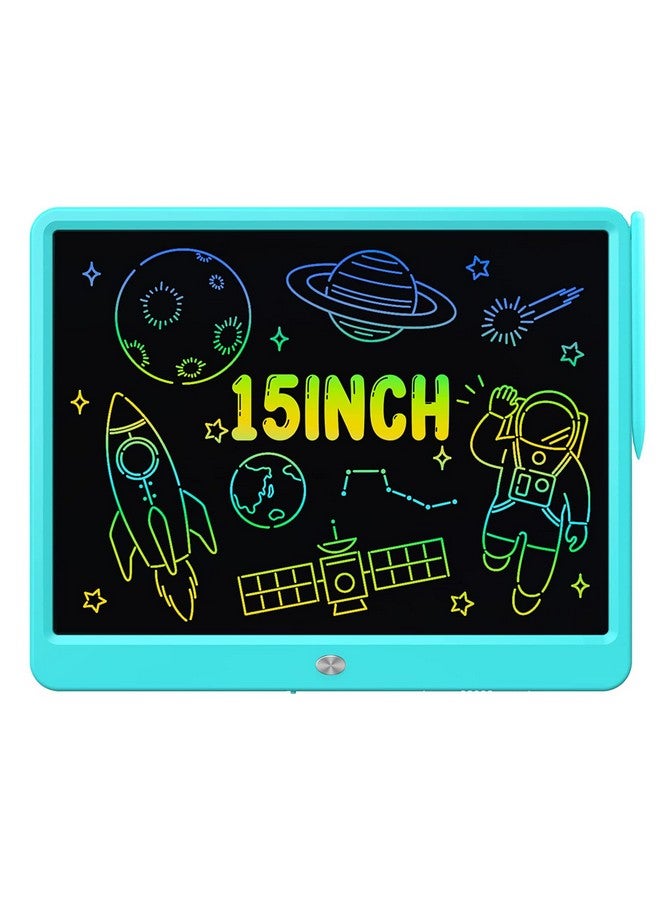 proffisy LCD Writing Tablet 15 Inches Colorful Screen Drawing Pad, E-Note and Scribbler Boards for Kids, Electronic Educational Learning Toys for 3-12 Year Old Girls - Image 1