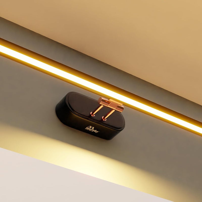 Murphy 6W 3in1 Color Chnaging Black Rose Gold Finish LED Mirror Picture Wall LightBathroom Vanity Led Mirror Light with 2 Year Warranty Cool WhiteWarm WhiteNatural WhitePack of 2 - Image 1