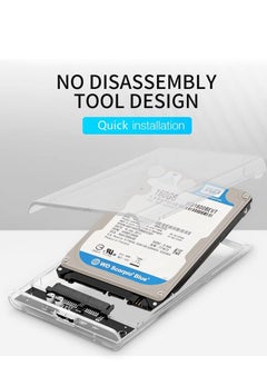 Generic 2.5 inch External Hard Drive Enclosure, Tool-Free USB 3.0 to SATA SSD HDD Enclosure for 7mm and 9.5mm, Laptop Computer Hard Drive Case Support UASP and Trim  - Image 3