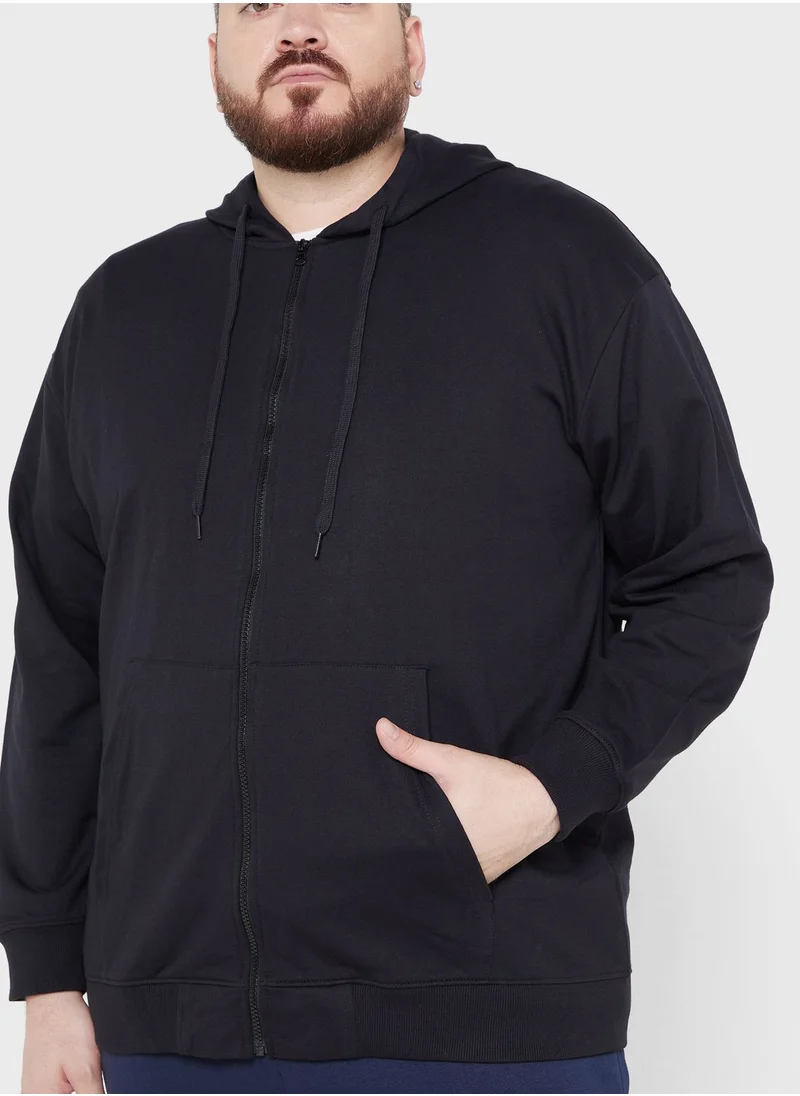سفنتي فايف Plus Size Graphic Hoodie