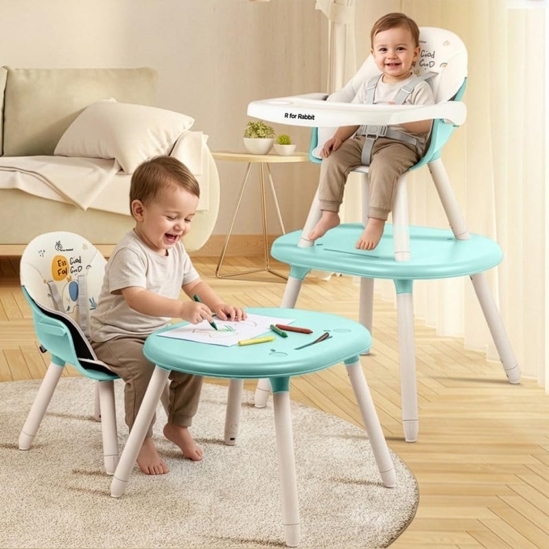 R for Rabbit Cherry Berry Tusky 3-in-1 Convertible High Chair for Kids - Image 1