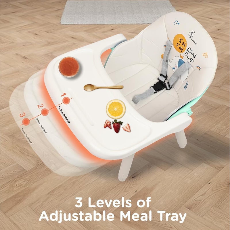 R for Rabbit Cherry Berry Tusky 3-in-1 Convertible High Chair for Kids - Image 4