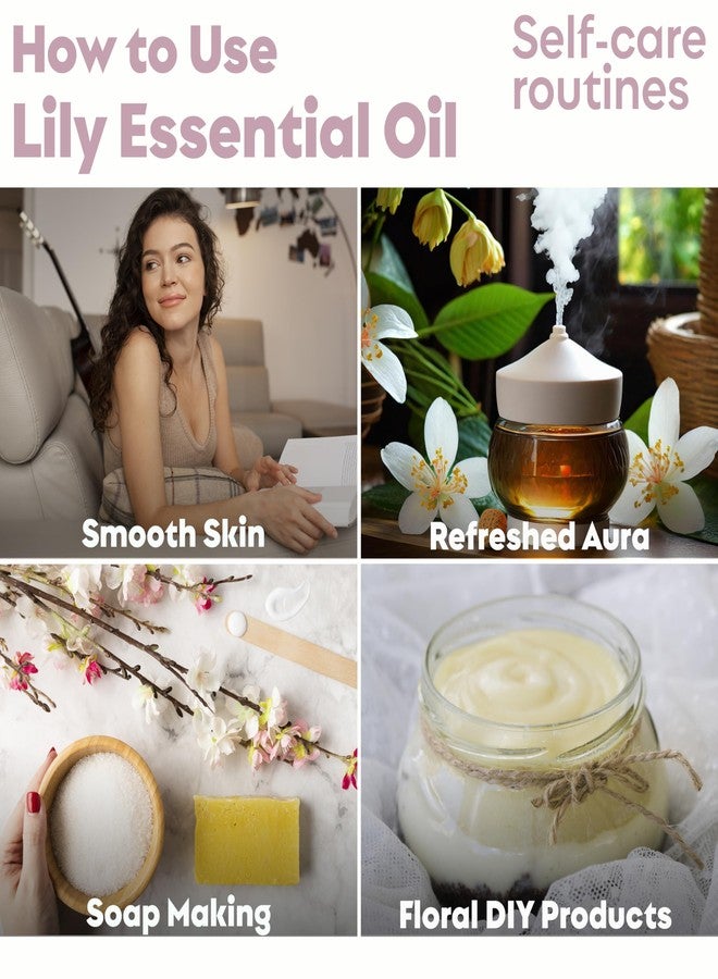 Radha Organic Lily Essential Oil - 100% Pure & Natural Therapeutic Grade - Aromatherapy Lily of valley Oil for Diffuser, Yoga - Lily Oil for Skin, Aromatherapy, Bath Bombs, Soaps & Candles - 10 ml - Image 3