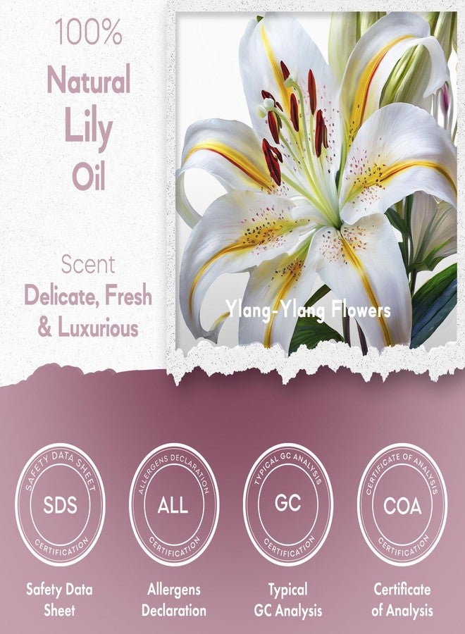 Radha Organic Lily Essential Oil - 100% Pure & Natural Therapeutic Grade - Aromatherapy Lily of valley Oil for Diffuser, Yoga - Lily Oil for Skin, Aromatherapy, Bath Bombs, Soaps & Candles - 10 ml - Image 5