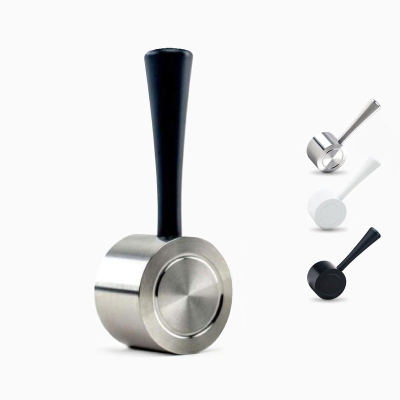 Crema Coffee Products  Replacement Steam Lever Compatible with Breville Espresso Machines  BlackSilver  Fits the Barista Express Infuser Barista Pro