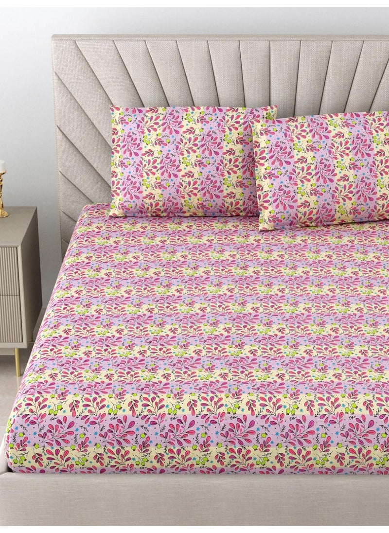 Bombay Dyeing - Bombay Dyeing King Size Bedsheet Cotton 112 TC, King Size: 274 x 274 cm with 2 Pillow Covers, Dream Scapes AW09 - Image 1