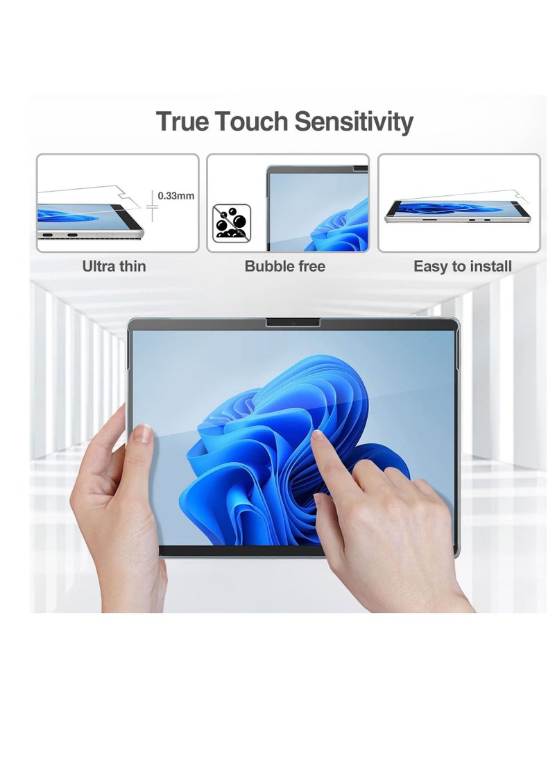 Procases 2 Pack Microsoft Surface Pro 8 Surface Pro X 13 inch Screen Protector Ultra Thin Tempered Glass Screen Film Guard - Image 5