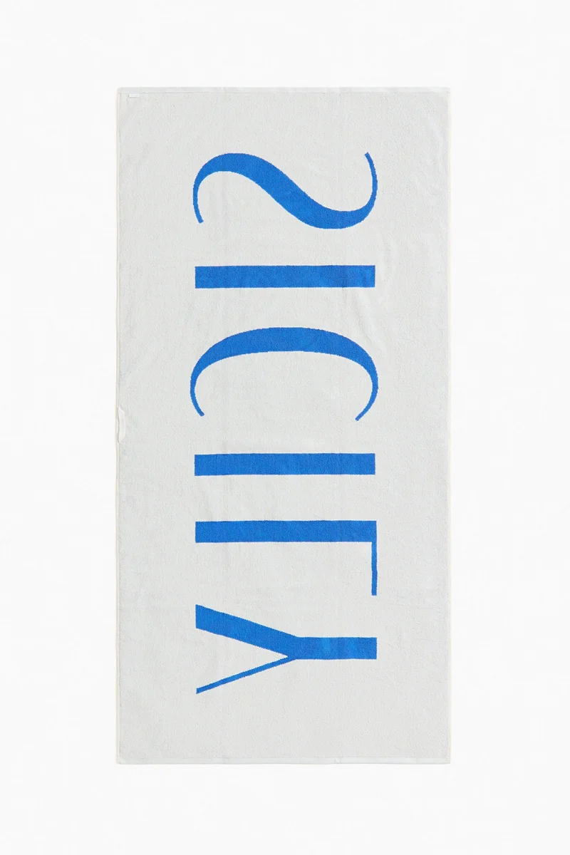 H&M Text-motif cotton beach towel