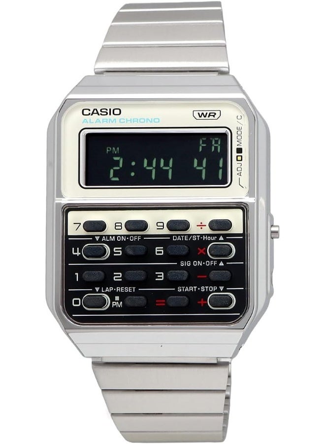 كاسيو ساعة للجنسين بسوار ستانلس ستيل بقرص رقمي - Image 3