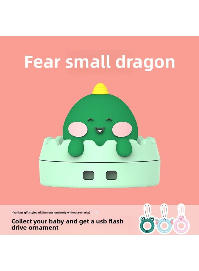 قرص U Disk Mini Doll Usb2.0 عالي السرعة من Animal U Disk قابل للطباعة بشعار هدية قرص U - اللون: تنين صغير + إبزيم حلقي - السعة: 8 جيجابايت  - Image 1