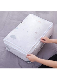 Vrozty Vrozty UnderBed Quilt Clothes Storage Bag with Peva Material Blanket Storage Bag  - Image 3