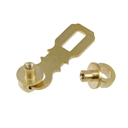 Chinflly Gate Latch Light Brass Heavy Duty Door Lock Latch with Screws Cabinet Locks for Closet Shed Boxes Padlock Hasp - Image 4