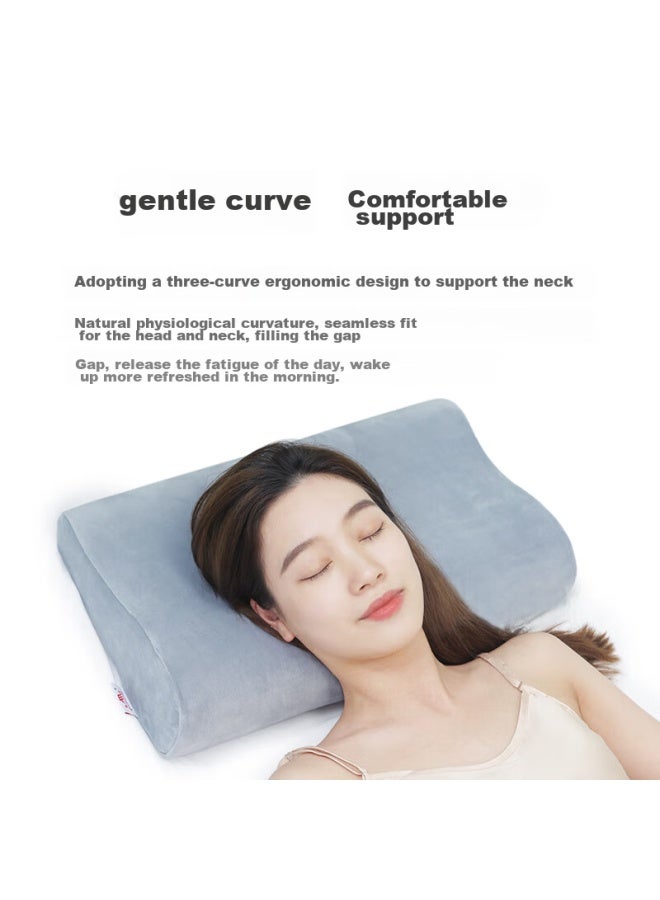 Aeromax Memory Foam Pillow, Cervical Low Rebound Memory Foam Pillow, Neck Pillow For Home Use, Adult Sleeping Pillow, Single - Image 1