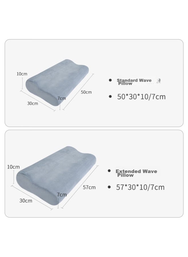 Aeromax Memory Foam Pillow, Cervical Low Rebound Memory Foam Pillow, Neck Pillow For Home Use, Adult Sleeping Pillow, Single - Image 3
