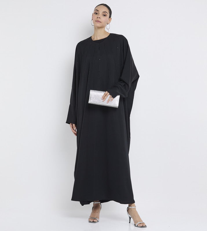 ROZA Stylish Bahraini Design Stone Work Abaya - Image 1