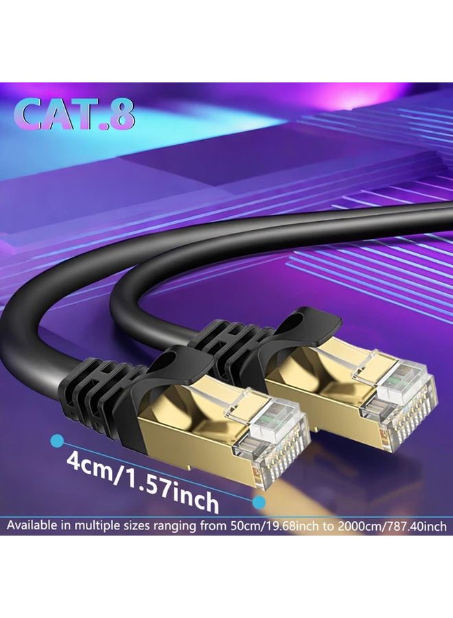 Cat8 Ethernet Cable 40Gbps 2000MHz 1m 3 3 Feet Heavy Duty High Speed Network Cable - Image 2