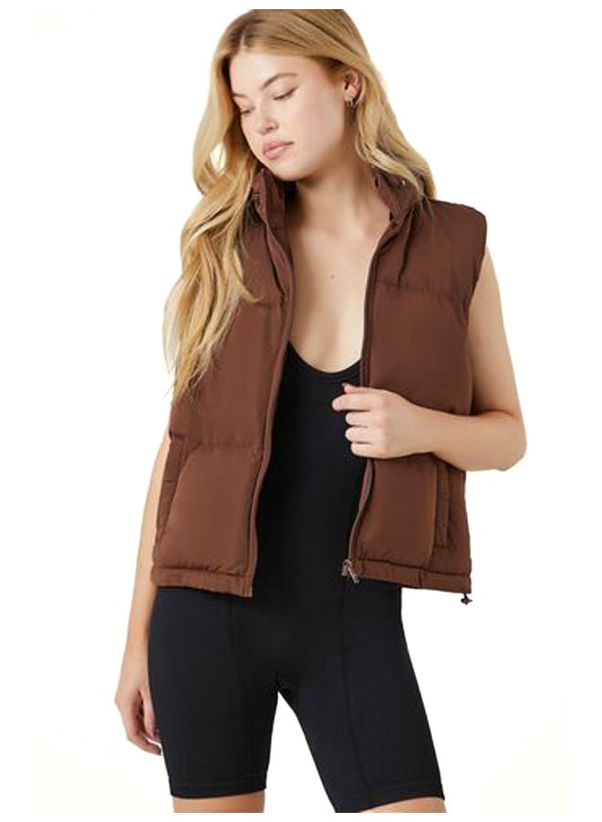 FOREVER 21 Zip-Up Puffer Vest  - Image 2