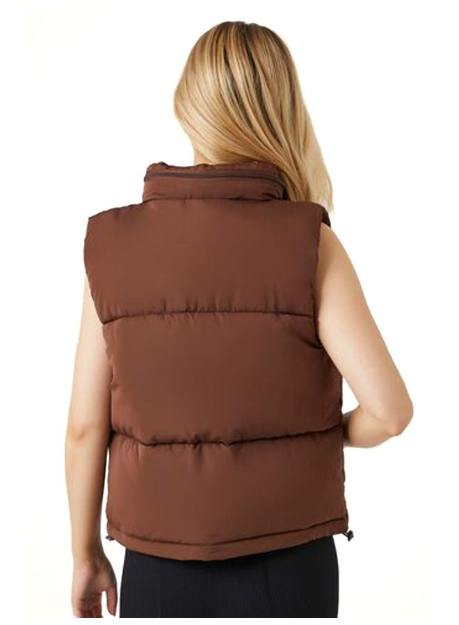 FOREVER 21 Zip-Up Puffer Vest  - Image 4