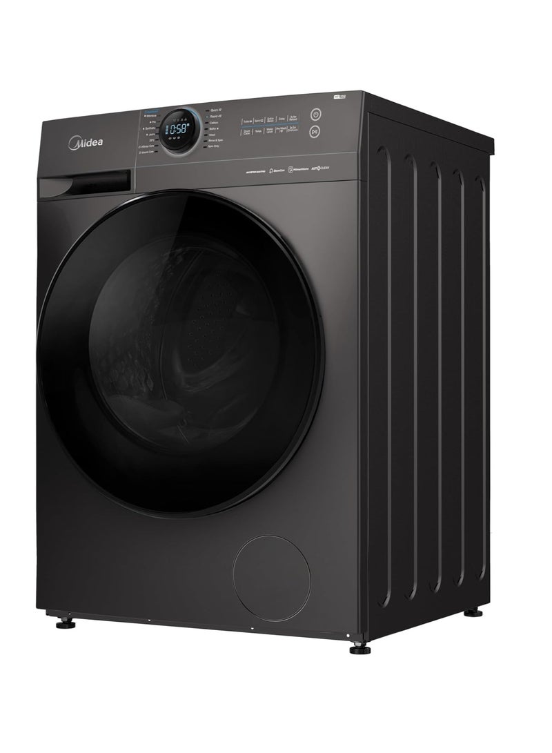 Midea Automatic Washing Machine Front Load 9 kilograms 1400 RPM Inverter motor and steam function 15 Washing programs MF200W90B/TT 9 kg MF200W90B/TT Titanium Gray - Image 2