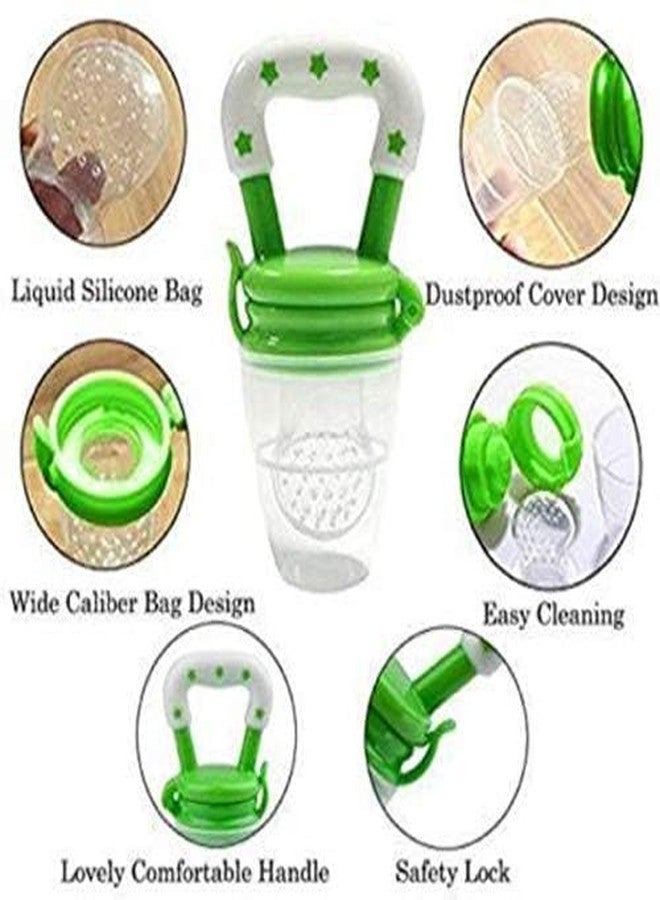 MALAN BPA Free Veggie Feed Theether for Baby, Silicone Food/Fruit Nibble, Soft Pacifier/Feeder for Baby (9+ Months Babies)- Multicolour (Pack of 1) - Image 4