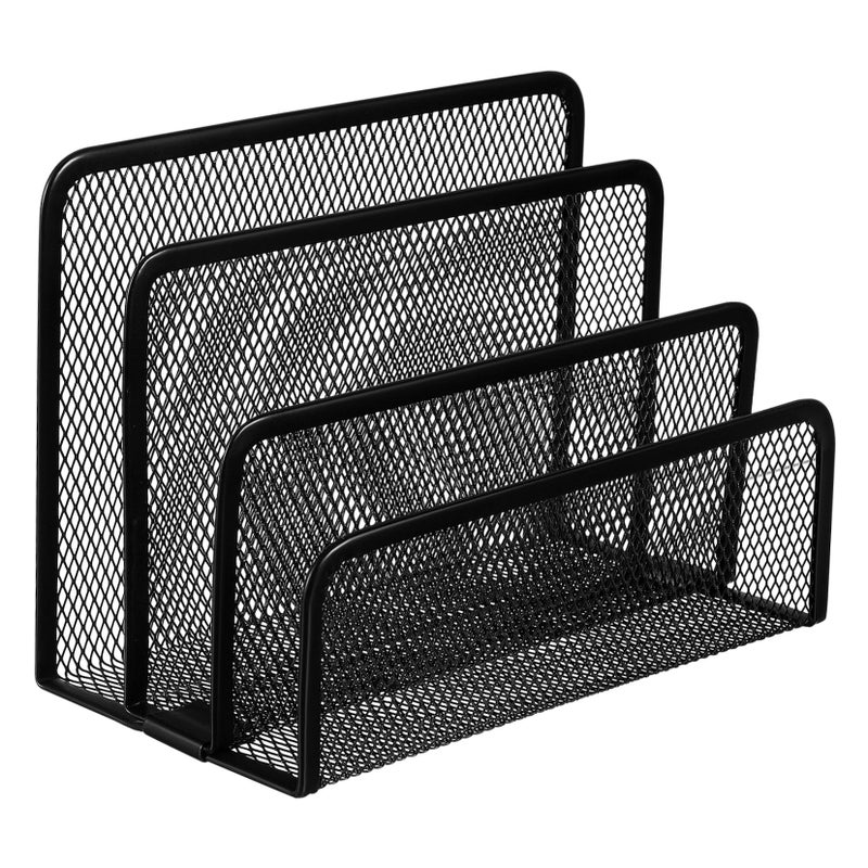 Mesh Vertical File Organizer Holder Sturdy Open Design Safe Corners Office Classroom Storage 1 Pack - Image 2