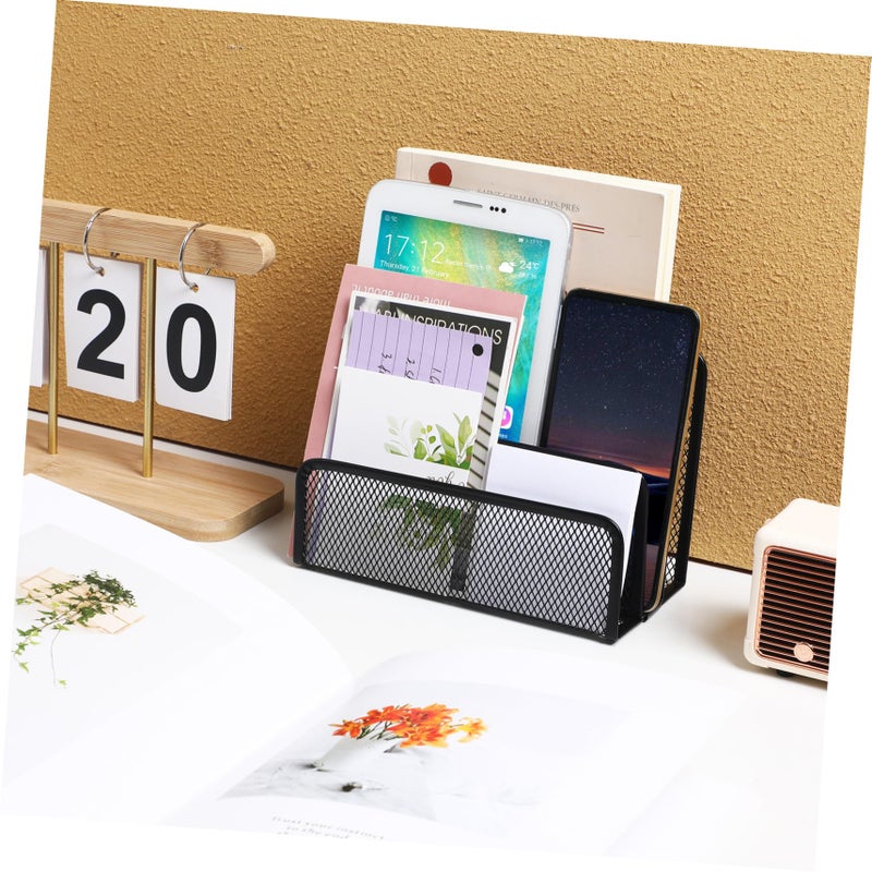 Mesh Vertical File Organizer Holder Sturdy Open Design Safe Corners Office Classroom Storage 1 Pack - Image 5