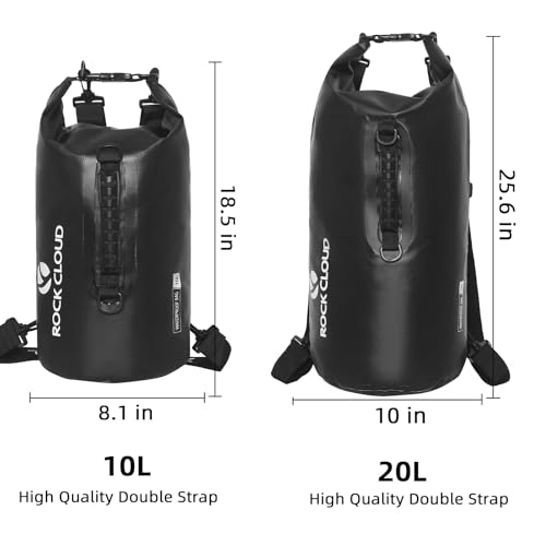 ROCK CLOUD Dry Bag Waterproof 20L Dry Sack for Kayaking Rafting Boating Beach Surfing Swimming Canoe Camping Hiking Fishing Ski - Image 3